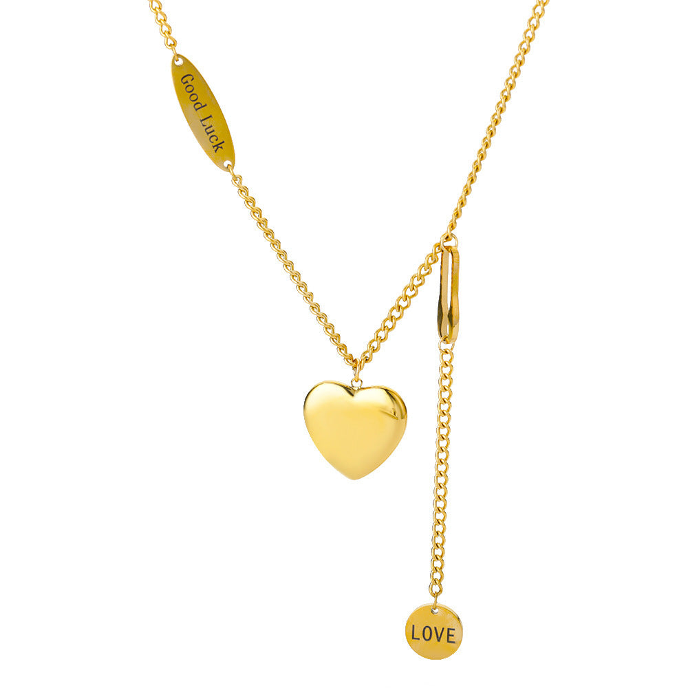 Multilayer Heart Pendant Necklace for Women