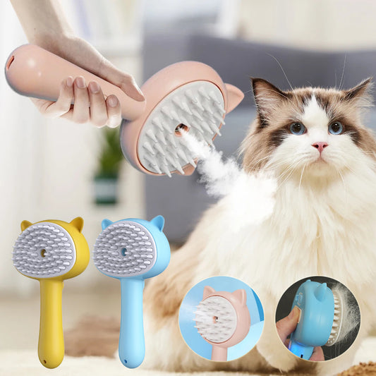 Hair Cleaning Brush with Mist for Pets